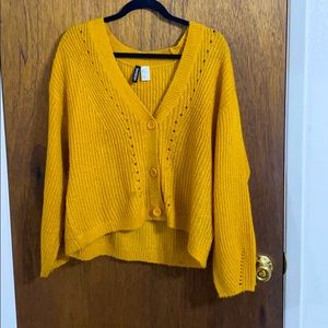 H&M Yellow Cardigan